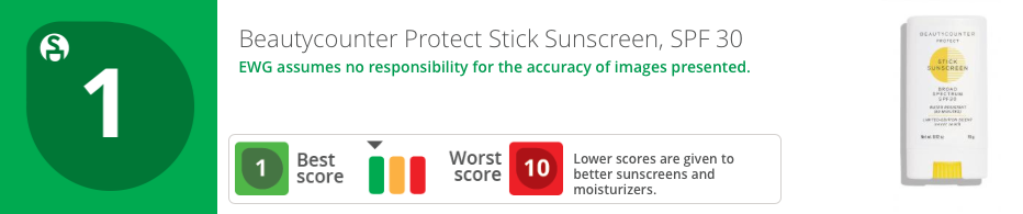 Safer Sunstick Beautycounter